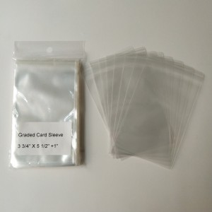 2 мил кристально прозрачные пластиковые полипропиленовые картонные рукава